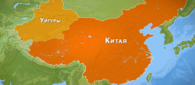 uyghur map