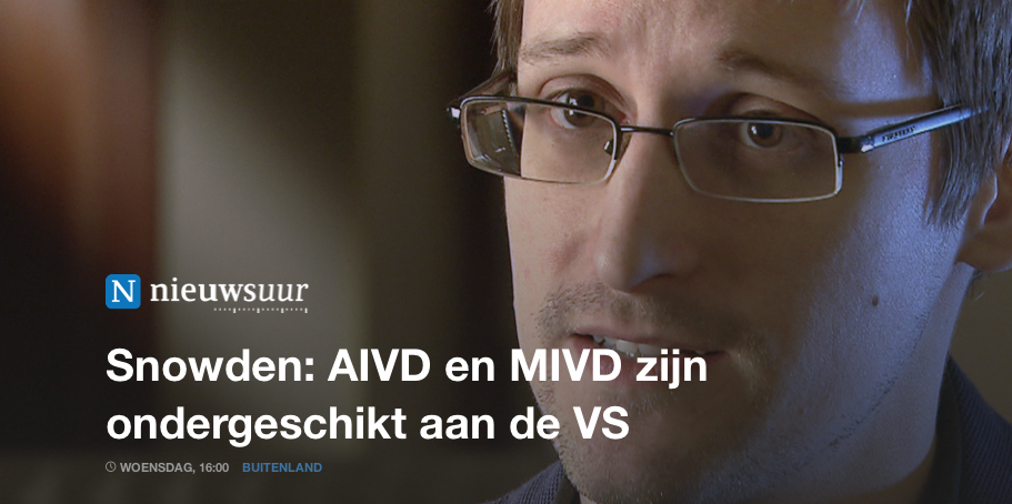 AIVD en MIVD zijn ondergeschikt aan de VS