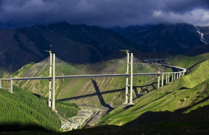 Uighur highway bridge, xinjiang 2017