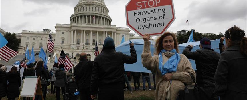 US Hundreds march in solidarity for Uyghurs