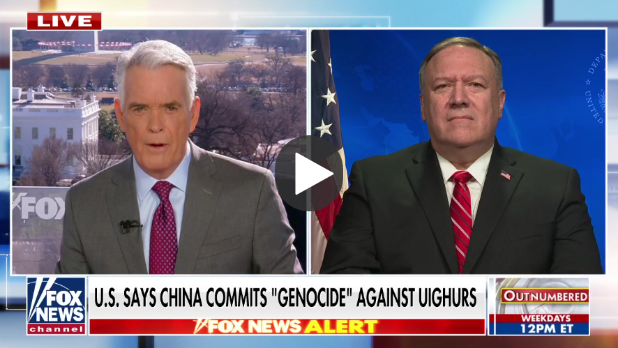 Pompeo designates China’s treatment of Uighurs an ‘act of genocide’